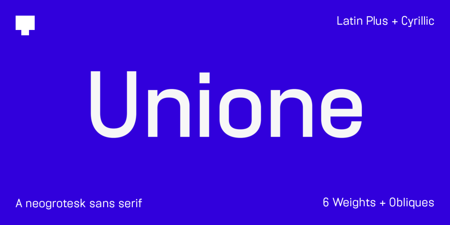 Przykład czcionki Unione Bold Rounded